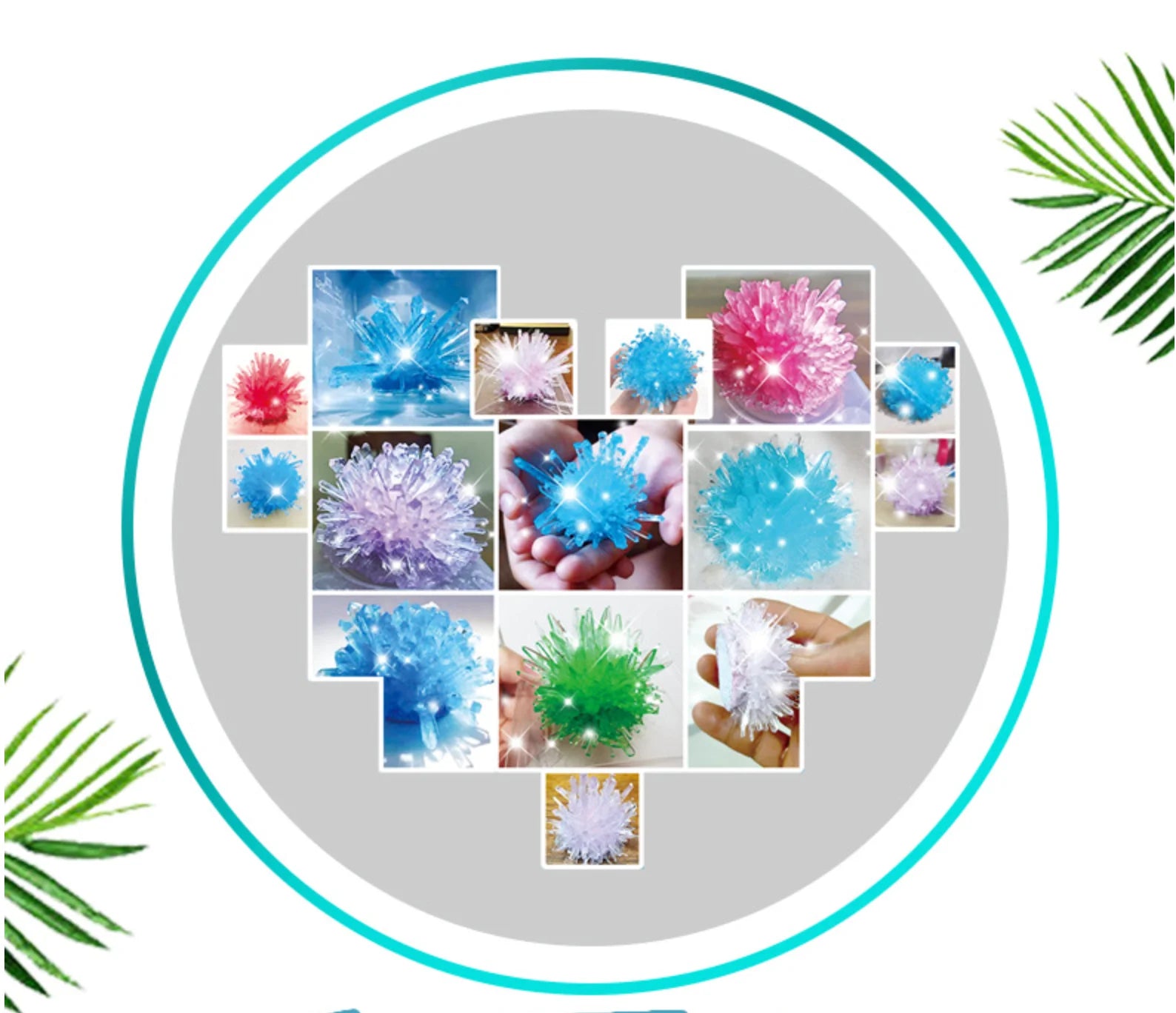 Crystal growing model, science kit, a variety of colors of crystal selection, educational STEM toys, gifts for boys and girls