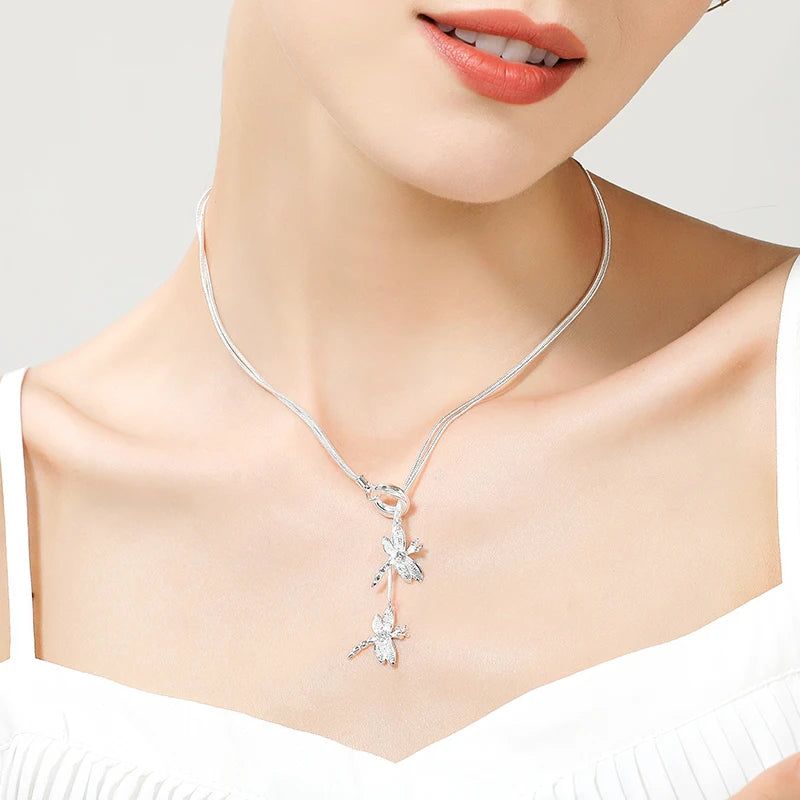 Elegant Pendant Necklace Made of Sterling Silver for Everyday