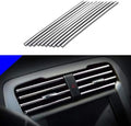 10 Pcs Car Air Vent Grille decoration Trim Sticker U Style Air Conditioner Outlet Decoration Strip Car Decoration