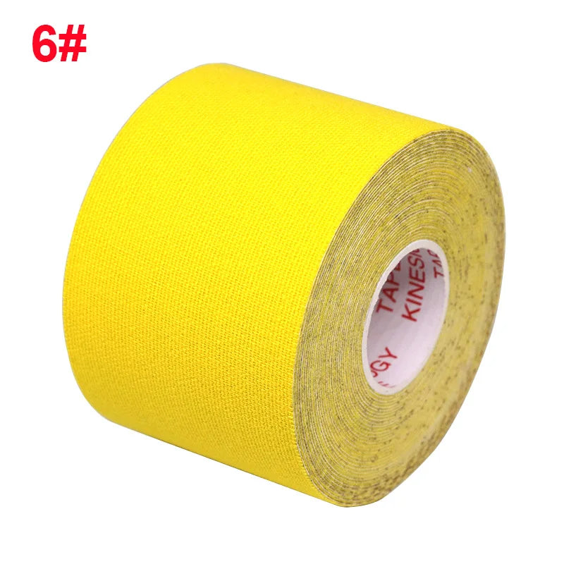 5-Size Waterproof Kinesiology Tape – Elastic Athletic Bands for Sports Recovery, Gym, Muscle Pain Relief & Strapping Support