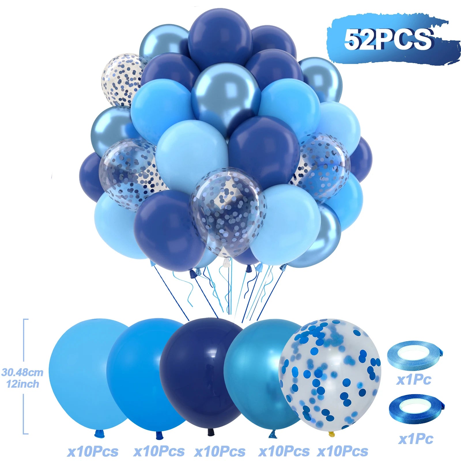 31/36/37/51/101Pcs Metallic Balloons Pearl Latex Balloon Gold Confetti Balloons for Birthday Weddings Baby Shower Party Decor