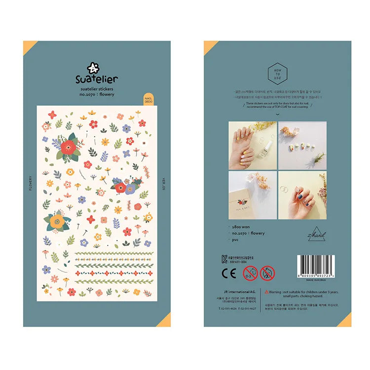 Korean Import Original Suatelier Collection Kawaii Daily Stickers Scrapbooking Diy Journal Stationery Sticker Deco Art Supplies