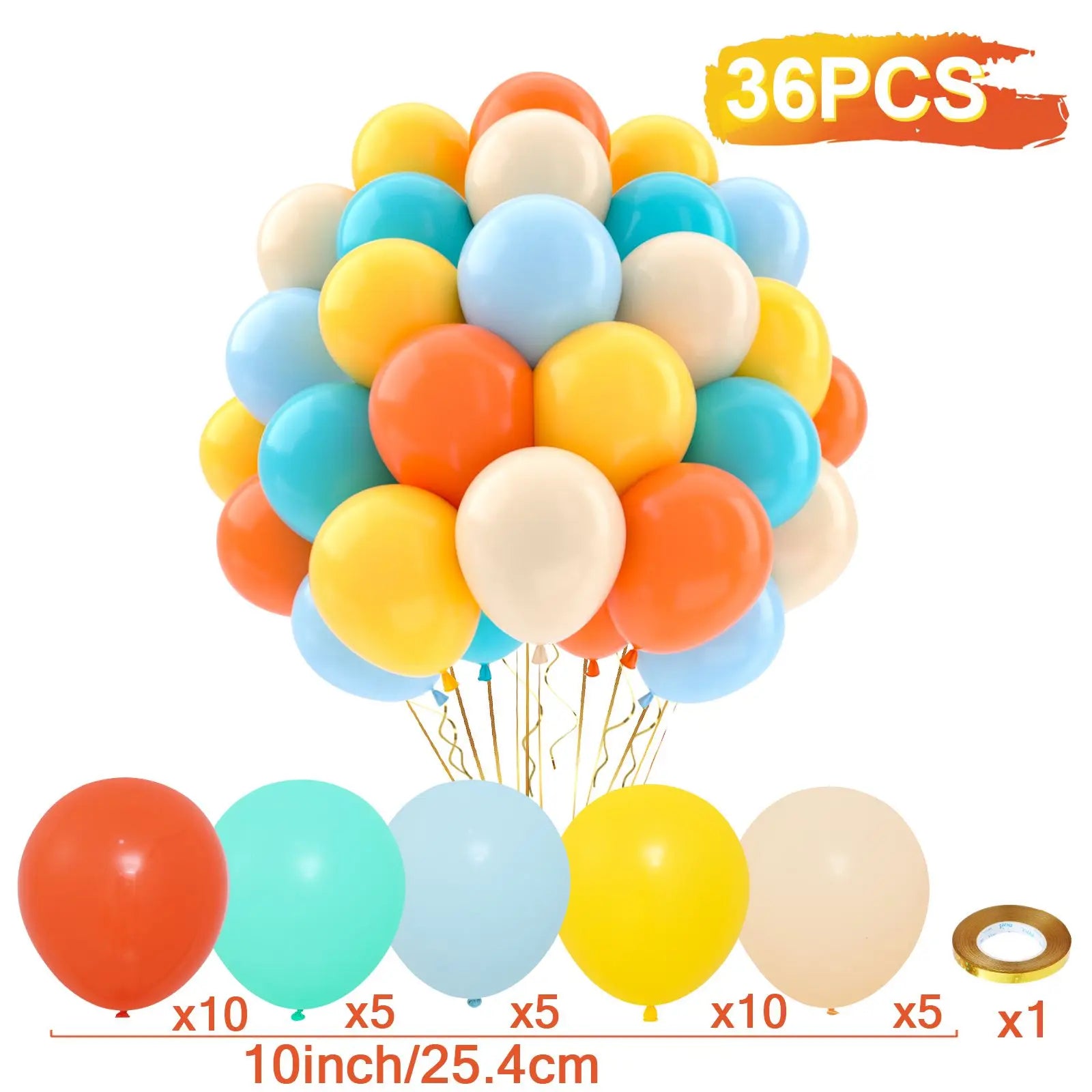 31/36/37/51/101Pcs Metallic Balloons Pearl Latex Balloon Gold Confetti Balloons for Birthday Weddings Baby Shower Party Decor