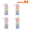 200-14400Sheets Transparent Index Creative Memo Pads Sticky Note Book Tabs Office School Stationery Self-Adhesive Stickers