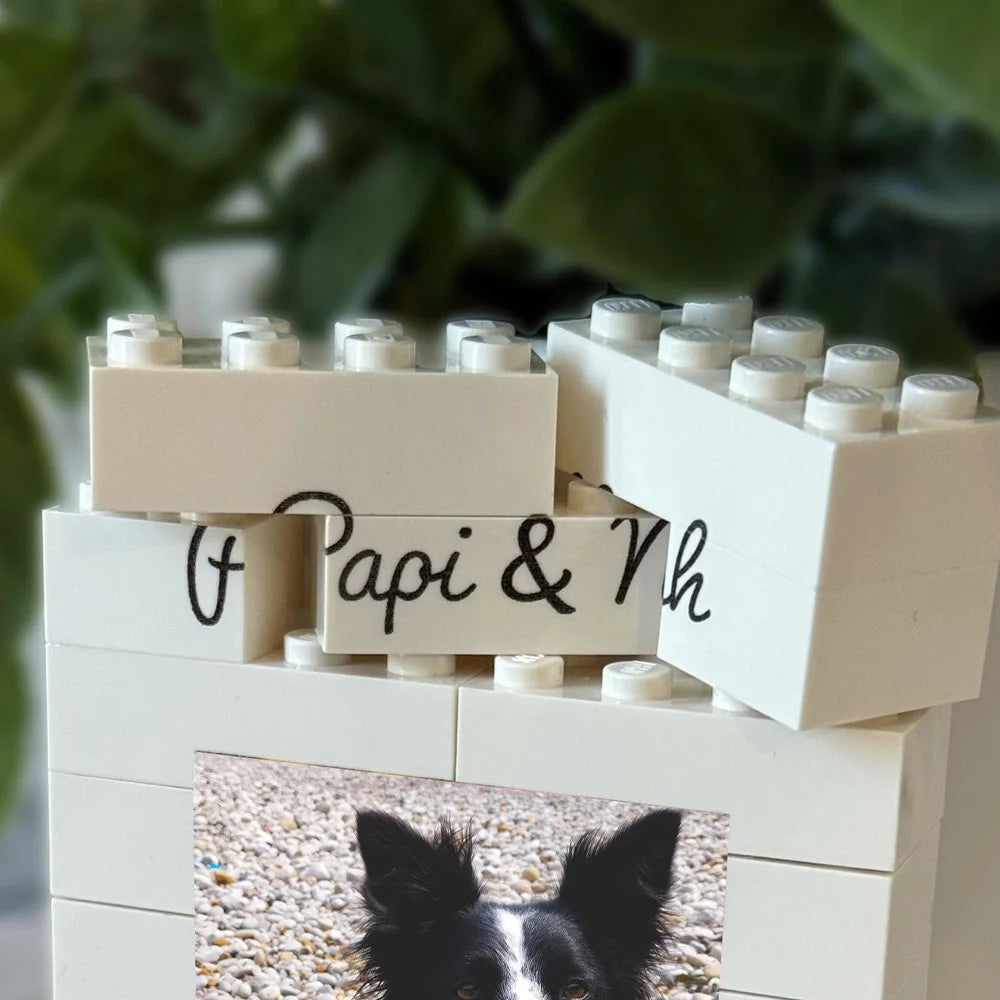 1PC Custom Pet Building Blocks - Personalized PMMA DIY Blocks with Name Custom, Creative Laser Engraved Unique Gift for Pet Love