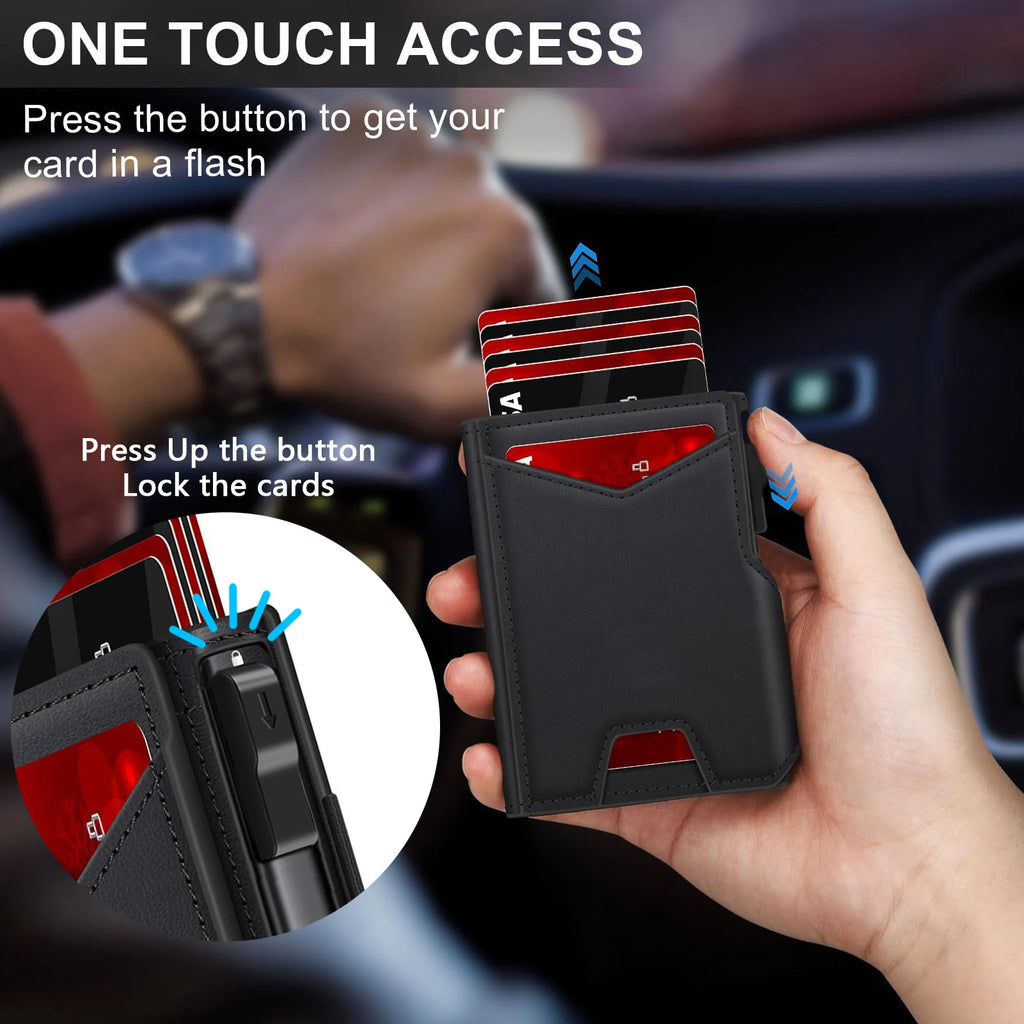 Leather Wallet RFID Blocking Wallet for Secure and Stylish