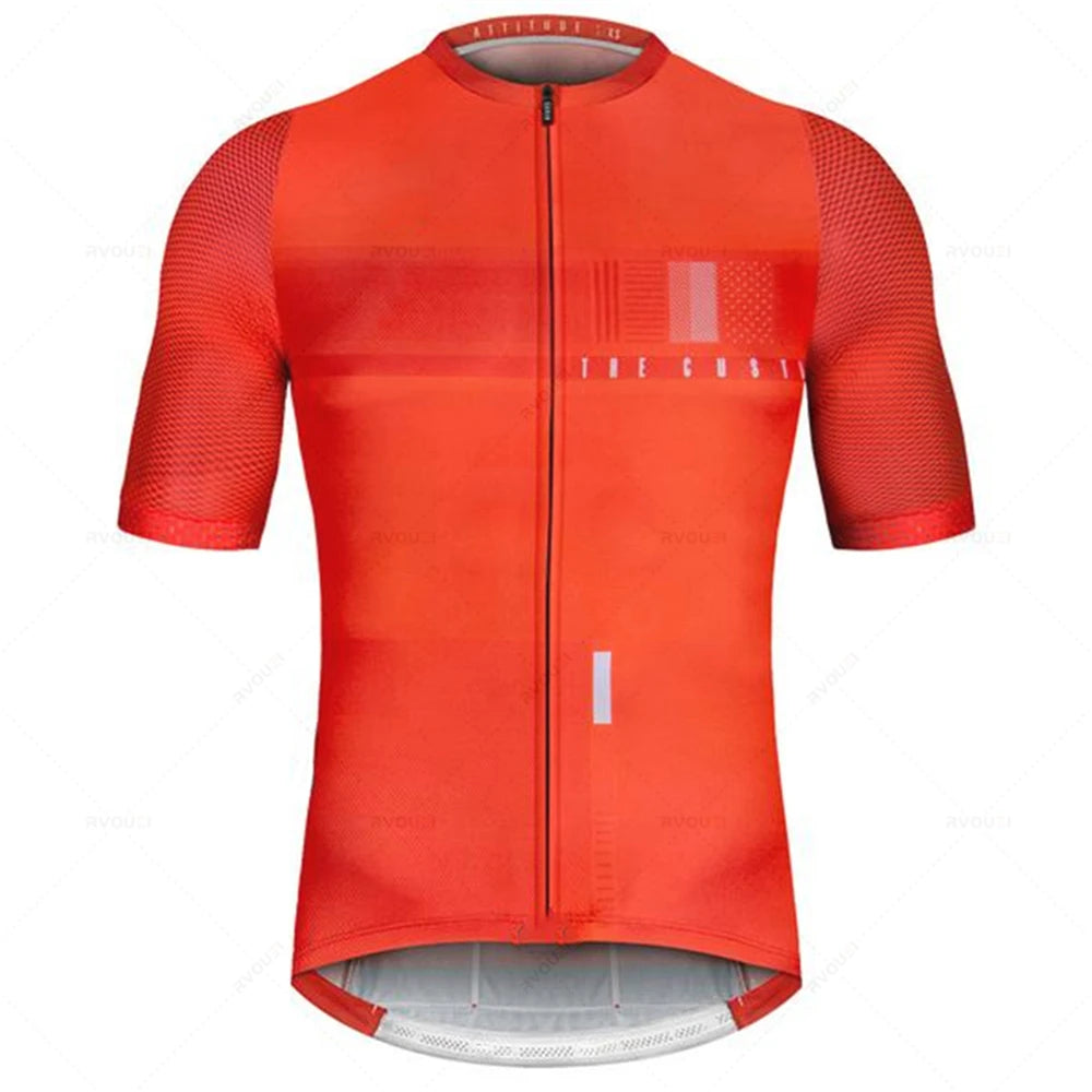 New Pro Team Cycling Jersey Men Cycling Set Bike Clothing Breathable Anti-UV Bicycle Wear/Short Sleeve Maílllot Ciclismo Hombre