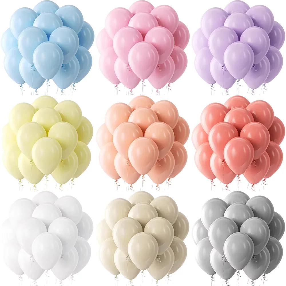 5/10/12inch Baby Pink Blue Balloons Pastel Yellow Balloon Gender Reveal Baby Shower Wedding Decor Kids Birthday Party Decoration