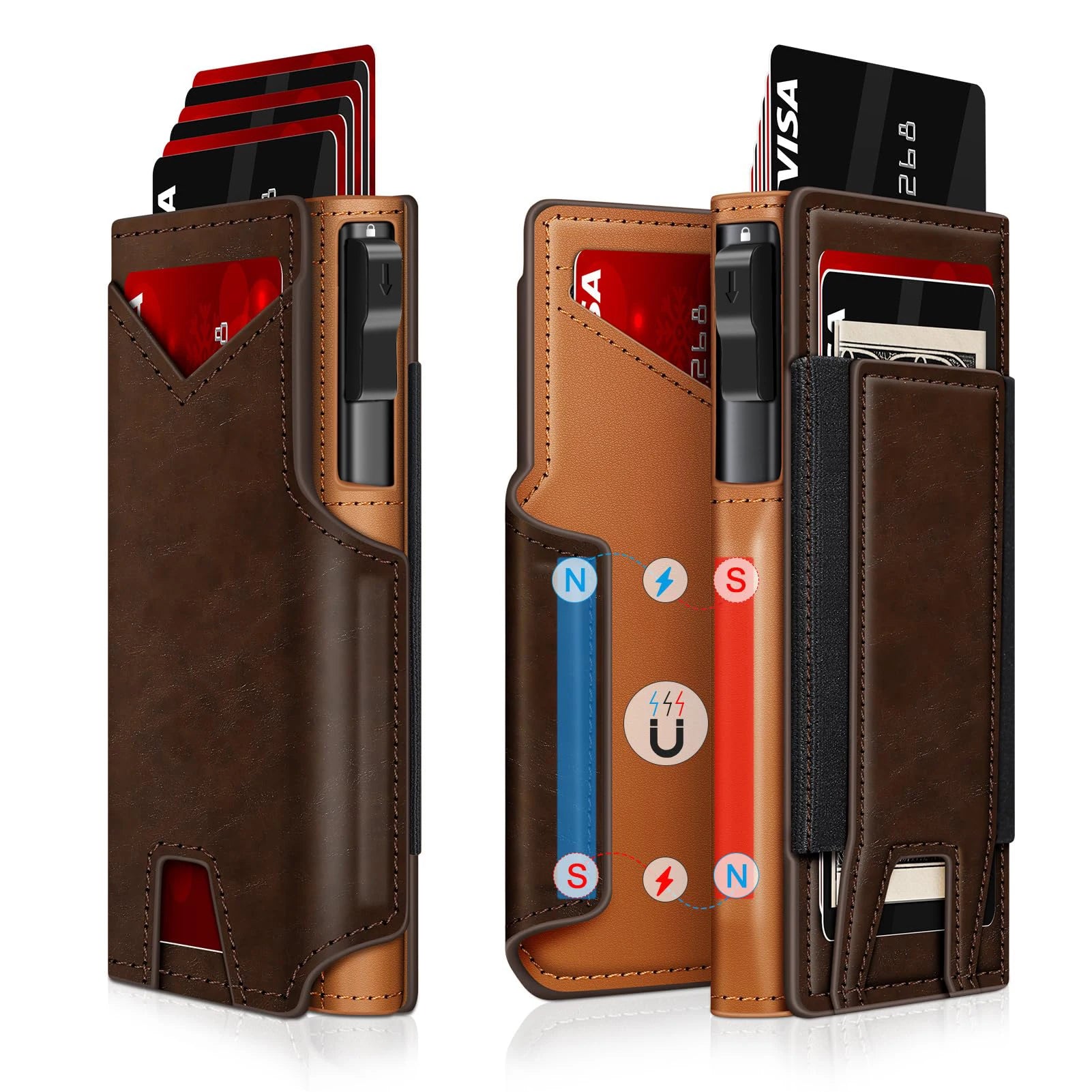Leather Wallet RFID Blocking Wallet for Secure and Stylish