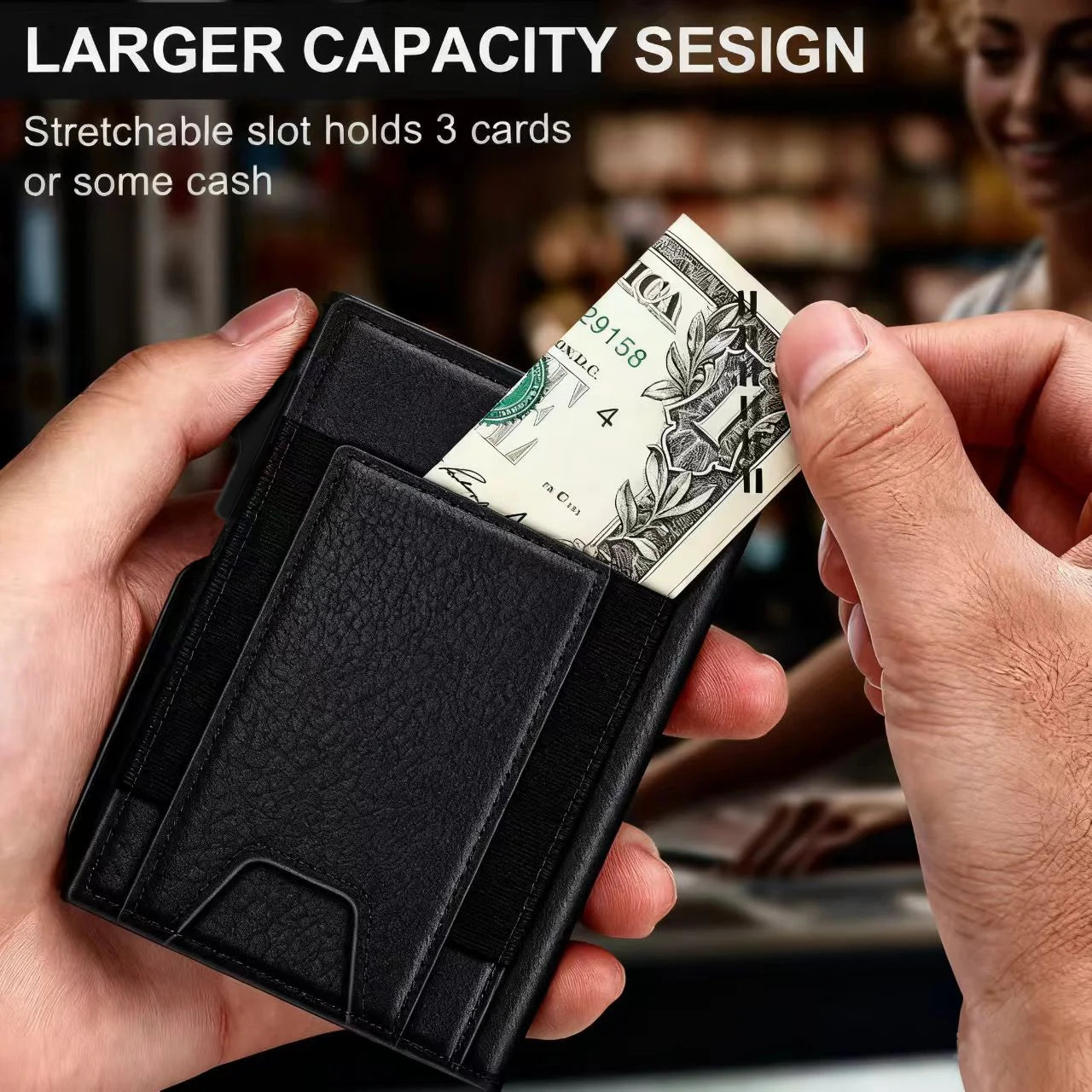 Leather Wallet RFID Blocking Wallet for Secure and Stylish