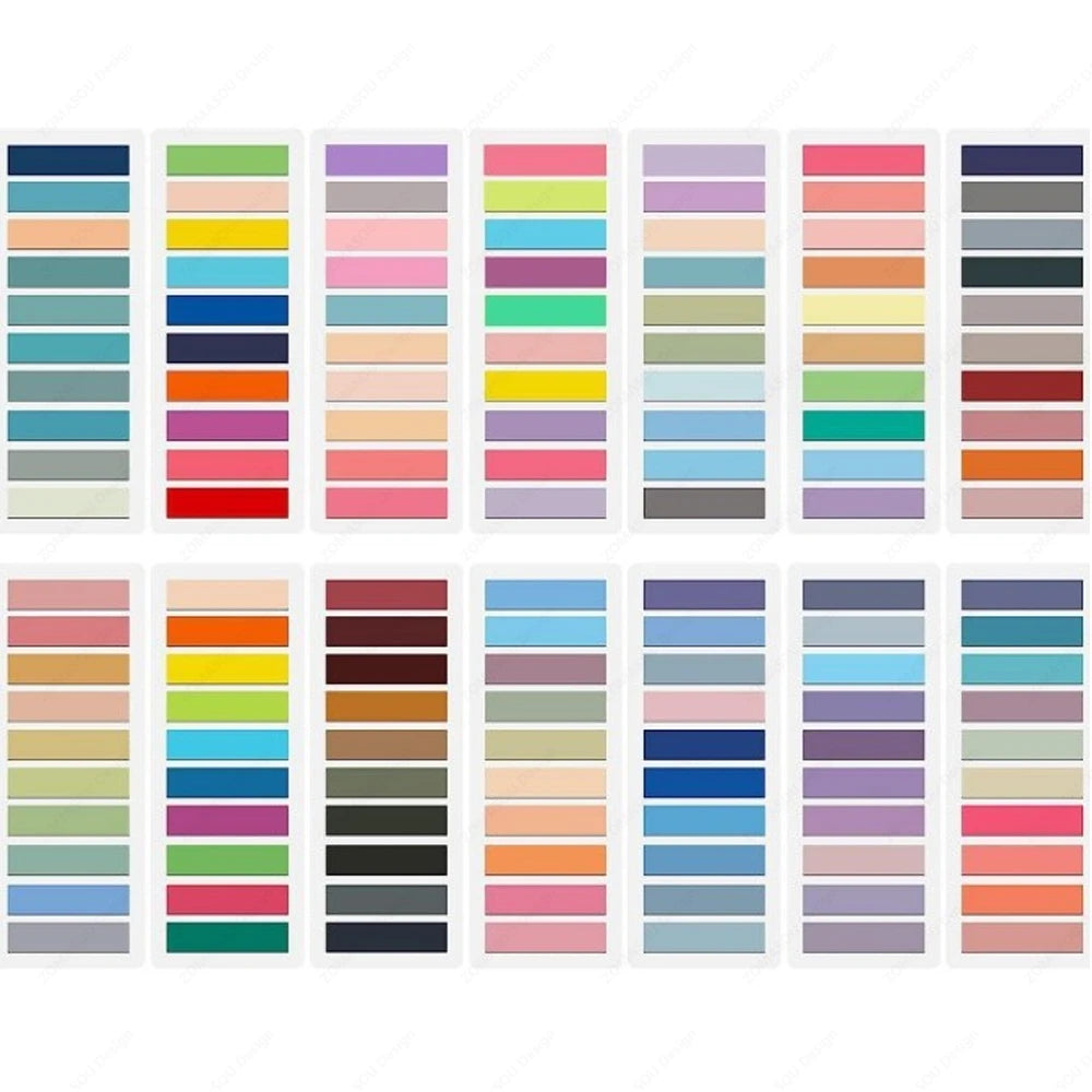 200-14400Sheets Transparent Index Creative Memo Pads Sticky Note Book Tabs Office School Stationery Self-Adhesive Stickers