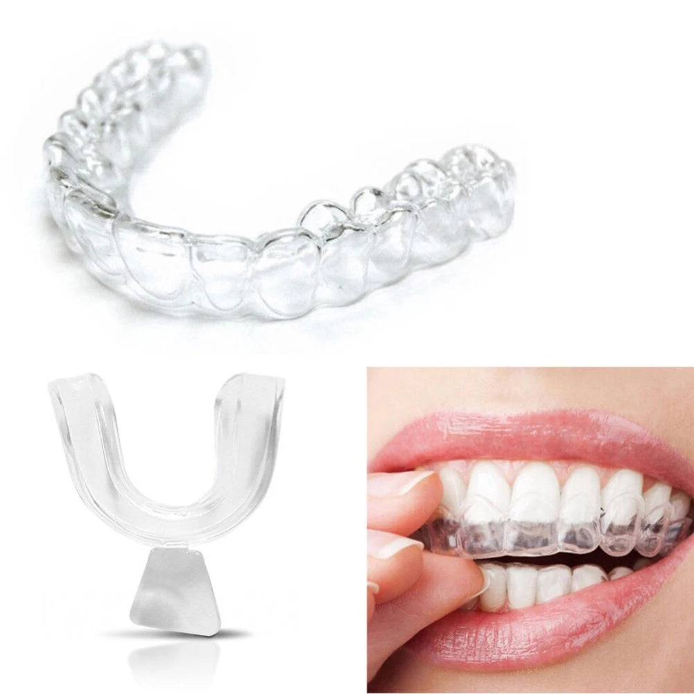 2-20Pcs Silicone Mouth Guard Teeth Protector Night Guard Mouth Tray for Bruxism Grinding Non-snoring Teeth Whitening Protection