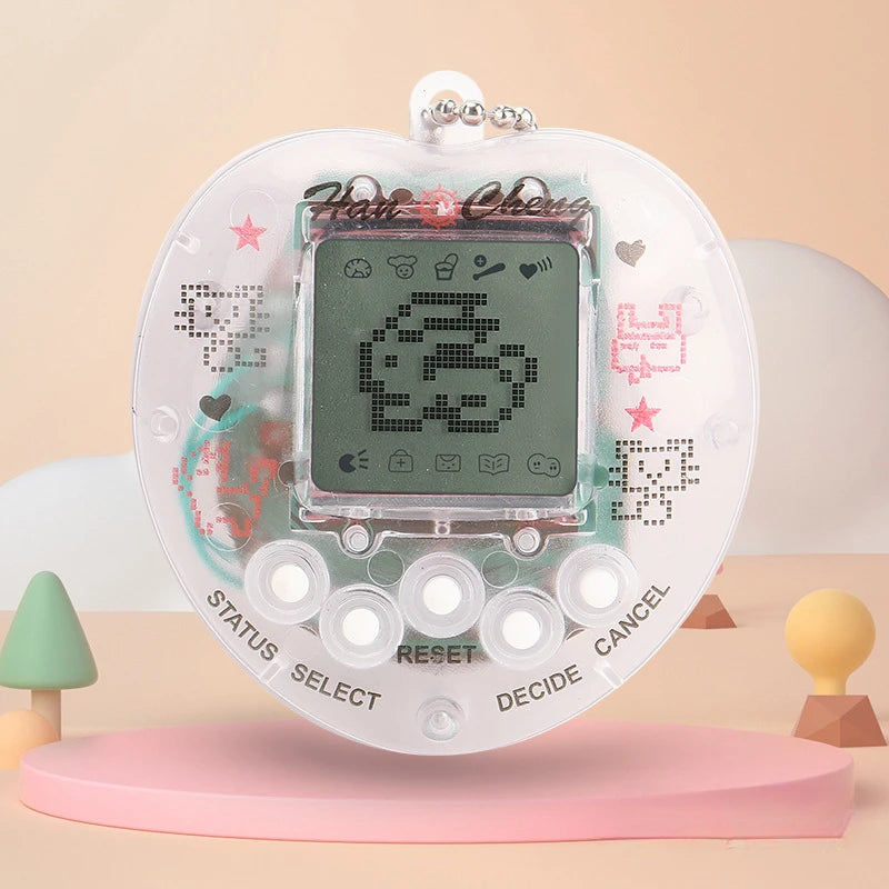 Virtual Pet Tamagotchi Toy in Russian Original German Spanish Polish Electronic Animals Kid Play Game Boy Pixel Pendant Keychain