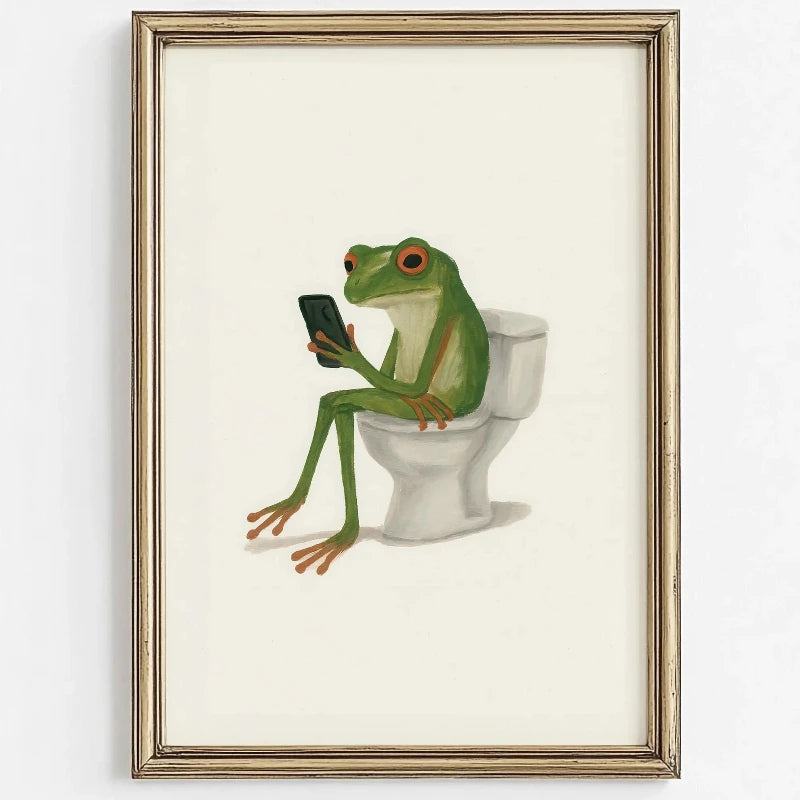 Cute Animal Bubble Bath Wall Art Cute Bathroom Animal poster Kids Funny Toilet Paper Animal Print Nursery Bathtime Bath Poster