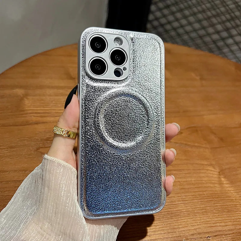 Luxury For Magsafe Personalized Name Case For iPhone 1716 15 14 13 12 11 ProMax Customized Initials Wireless Charging Gift Cover