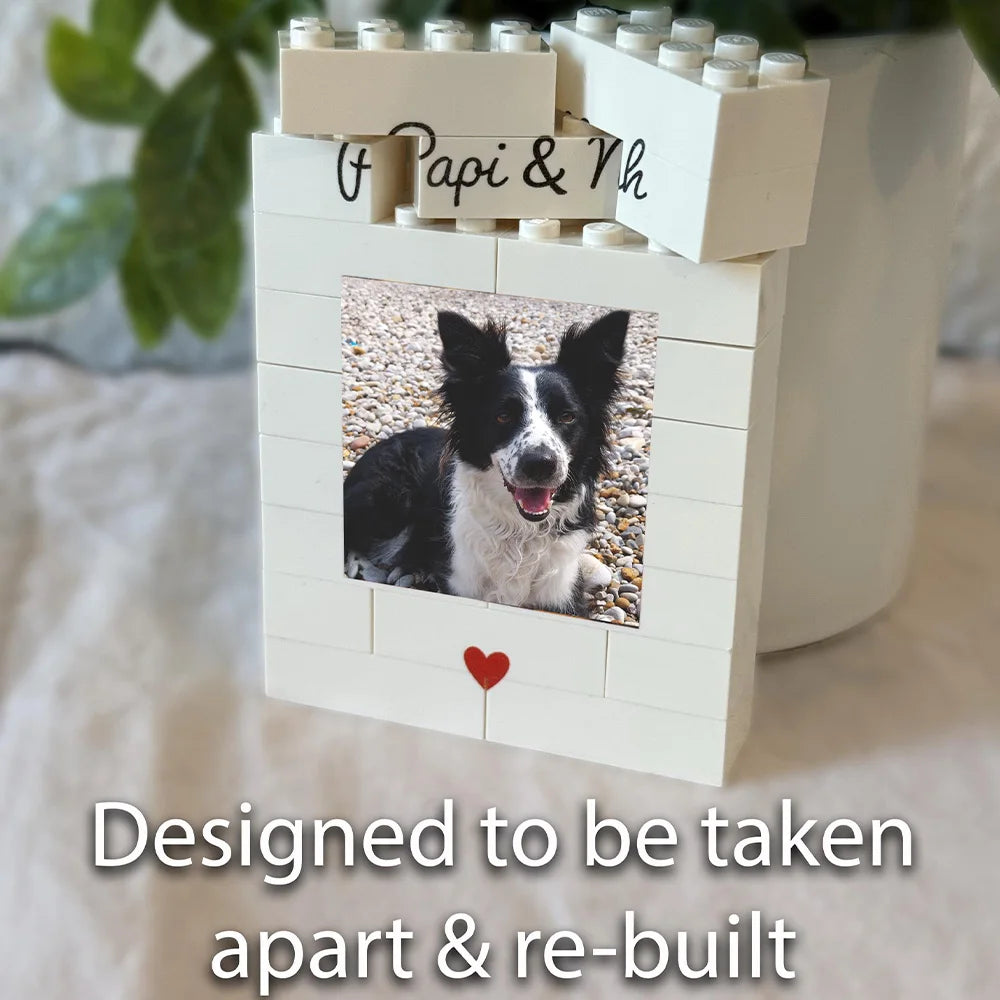 1PC Custom Pet Building Blocks - Personalized PMMA DIY Blocks with Name Custom, Creative Laser Engraved Unique Gift for Pet Love