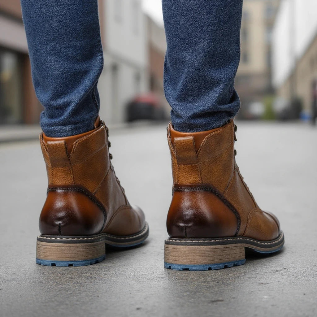 Leather Boots Men Men Boots for Stylish and Durable Wear
