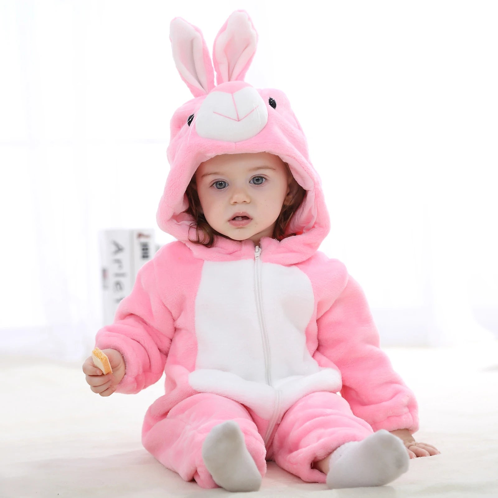 Cartoon Flannel Baby Rompers Unicorn Rabbit Dinosaur Pajamas Cotton Baby Boy Girls Animal Costume Baby Jumpsuit Kigurumi Outfits