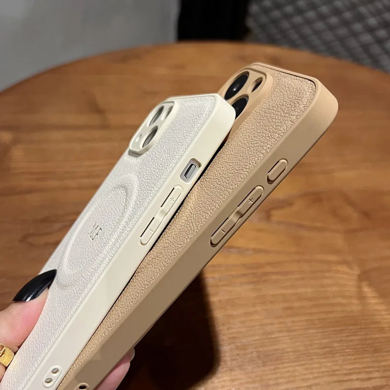 Luxury For Magsafe Personalized Name Case For iPhone 1716 15 14 13 12 11 ProMax Customized Initials Wireless Charging Gift Cover