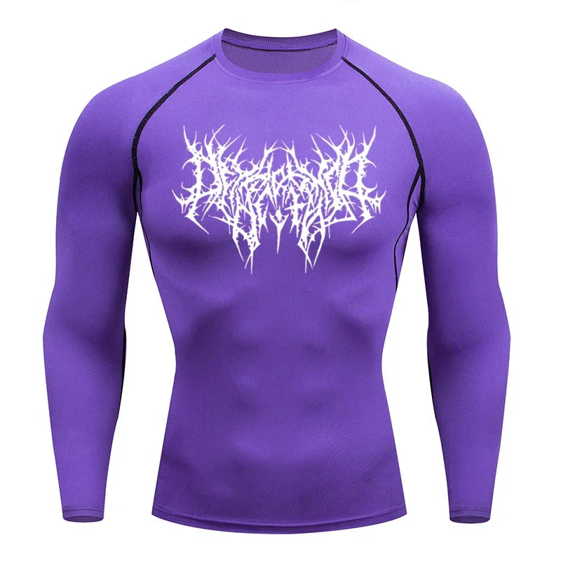 Men's T-shirt Men Running Sport T Shirt Men Compression Fitness Tops Tee Quick DryTight Training Gym Sport Running Shirts Jersey