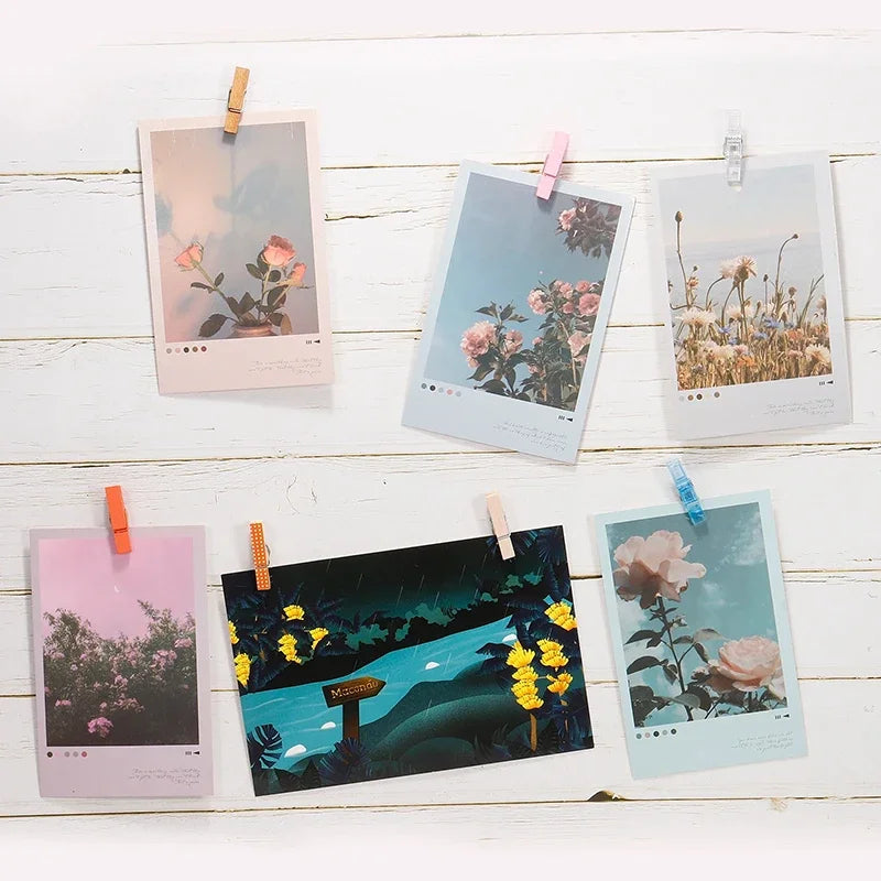 20Pcs/Box Clips Push Pin with Wooden Decorative Clips Durable Wooden Office School Stationery Thumb Tacks For Cork Blackboard