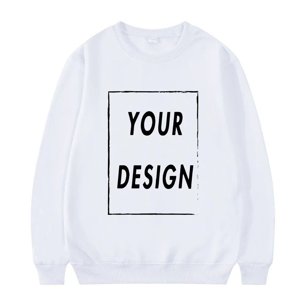 2025 New Unisex Hatless Sweatshirt Customize Your Logo Crew Neck Sweater Fashion Men's Women's Casual Sweater