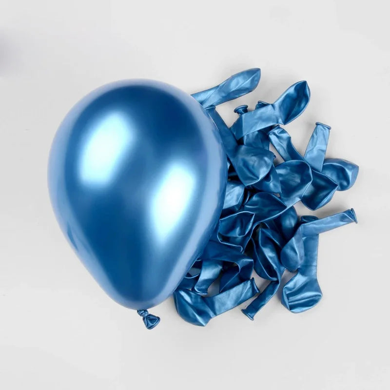 20/40pcs Metallic Balloon Gold Pink Blue Helium Ball Wedding Adult Birthday Party Decoration Chrome Latex Baby Shower Globos