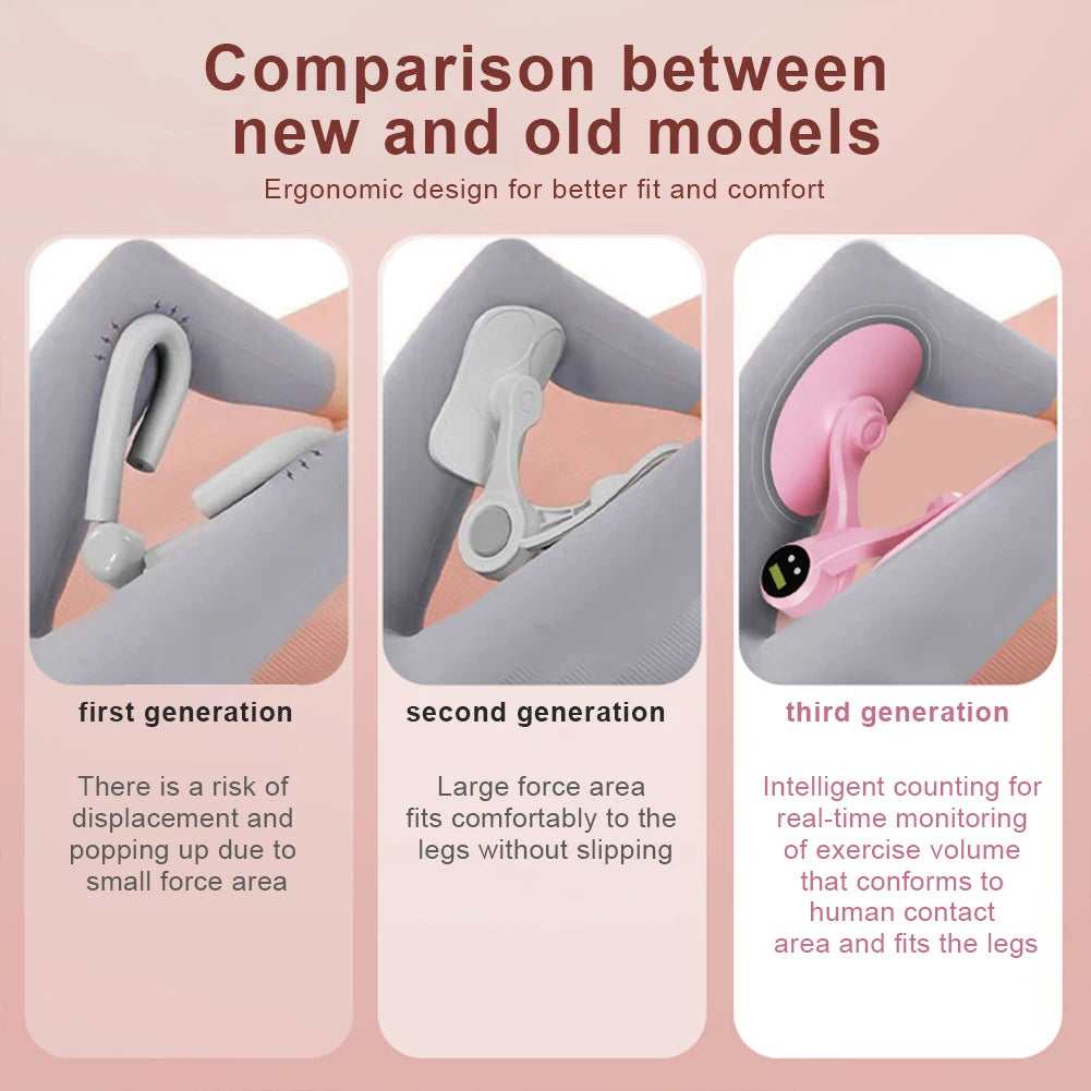 Digital Counter Hip Trainer Leg Trainers Pelvic Floor Muscle Trainer Thigh Master Adjustable Leg Exercises Leg & Butt Training