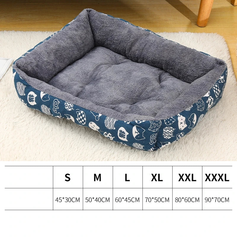 Pet Winter Bed Mat Large Dog Sofa Bed Warm Pet Nest Kennel For Small Medium Large Dogs Puppy Kitten Plus Size Sleeping Mattress