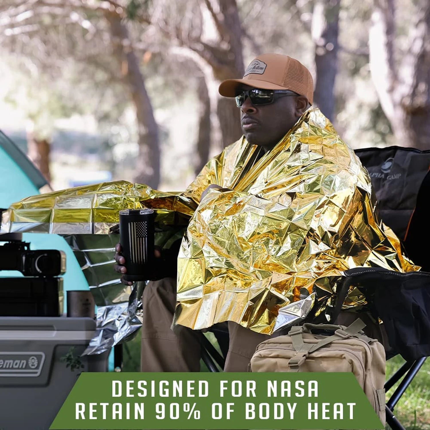 4pcs Emergency Blanket Mylar Thermal Foil Space Blanket Designed for NASA Body Warmer Outdoor First Aid Camping Hiking Travel