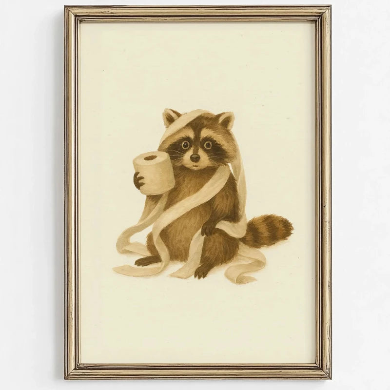 Cute Animal Bubble Bath Wall Art Cute Bathroom Animal poster Kids Funny Toilet Paper Animal Print Nursery Bathtime Bath Poster