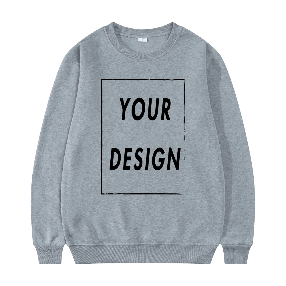 2025 New Unisex Hatless Sweatshirt Customize Your Logo Crew Neck Sweater Fashion Men's Women's Casual Sweater