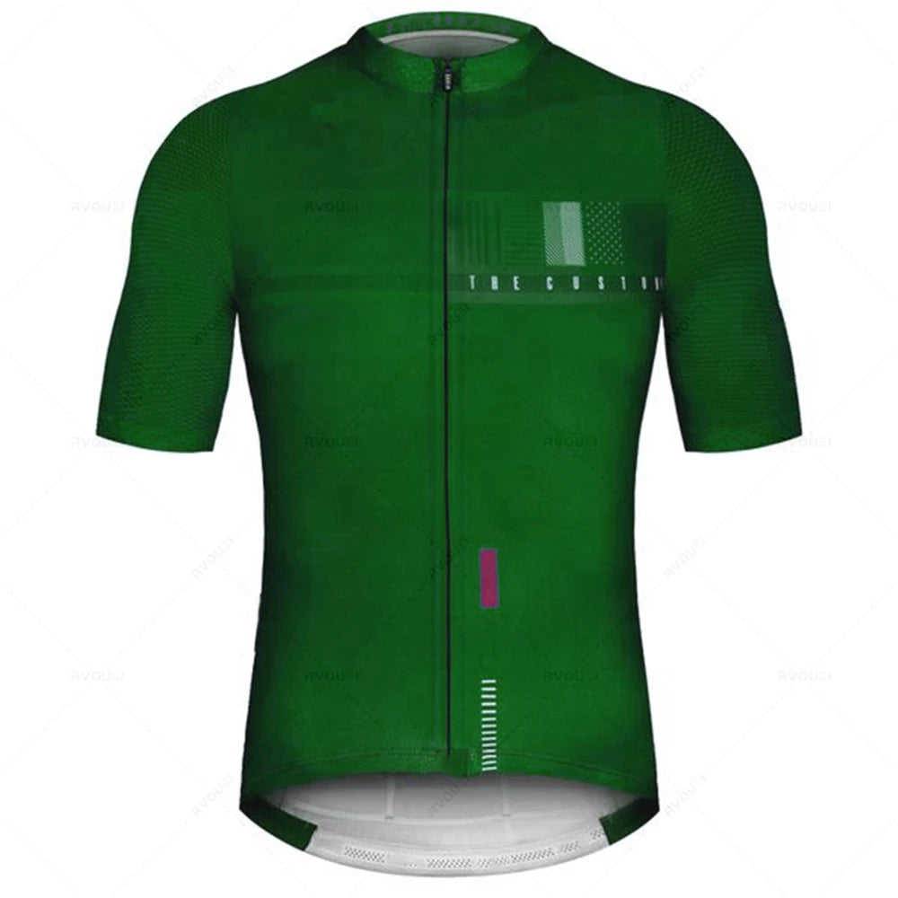 New Pro Team Cycling Jersey Men Cycling Set Bike Clothing Breathable Anti-UV Bicycle Wear/Short Sleeve Maílllot Ciclismo Hombre