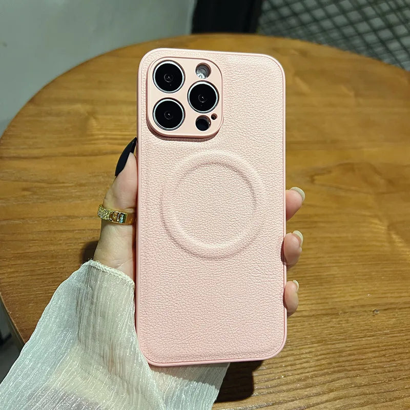 Luxury For Magsafe Personalized Name Case For iPhone 1716 15 14 13 12 11 ProMax Customized Initials Wireless Charging Gift Cover