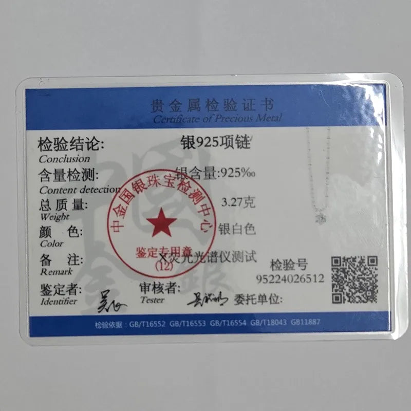 Best Selling S925 Silver Moissanite Necklace Thick Chain Women Birthday Gift 1-2CT Diamond Necklace Exquisite Party Jewelry