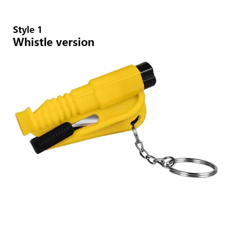 Safety Hammer with Rescue Whistle, Car Escape Tool,2-in-1 Window Breaker Seatbelt Cutter, Compact Emergency Escape Tool for Car