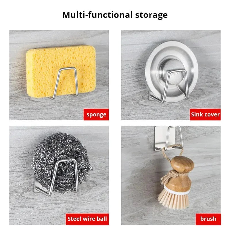 Household Kitchen Sink, Sponge Rack, Vegetable Board Storage Rack, Bathroom Cabinet, Basin Rack, Wall Without Punching Hooks