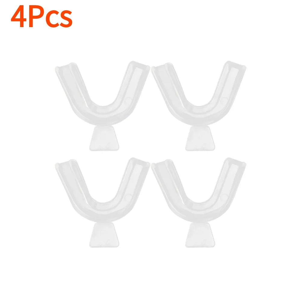 2-20Pcs Silicone Mouth Guard Teeth Protector Night Guard Mouth Tray for Bruxism Grinding Non-snoring Teeth Whitening Protection