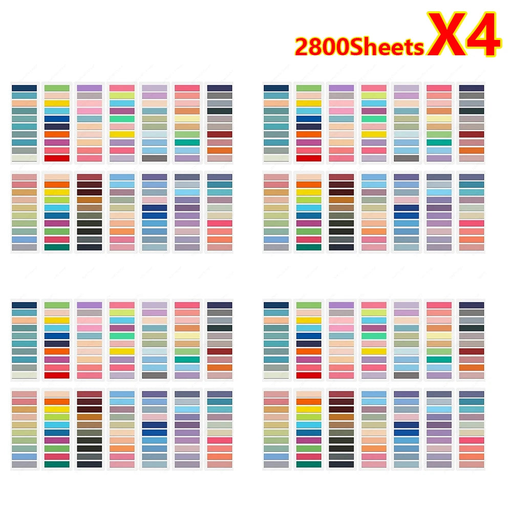 200-14400Sheets Transparent Index Creative Memo Pads Sticky Note Book Tabs Office School Stationery Self-Adhesive Stickers