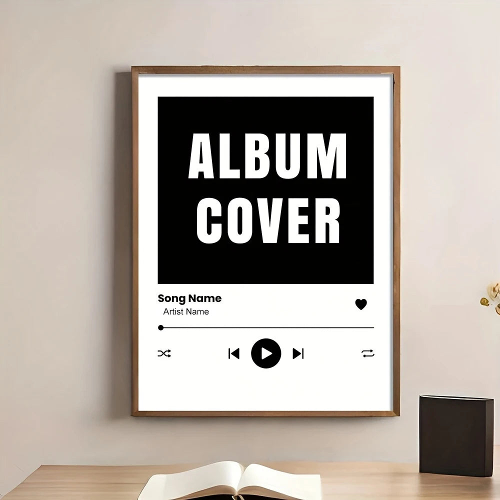 Custom Song Poster Music Wall Art Album Cover Print Music App Poster Choose Any Song Album Art  Personalized Unique Ideal Gifts