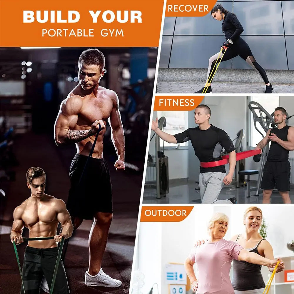 Resistance Bands, Pull Up Assistance Bands, Exercise Bands for Men and Women Home Fitness, Body Stretching, Strength Training