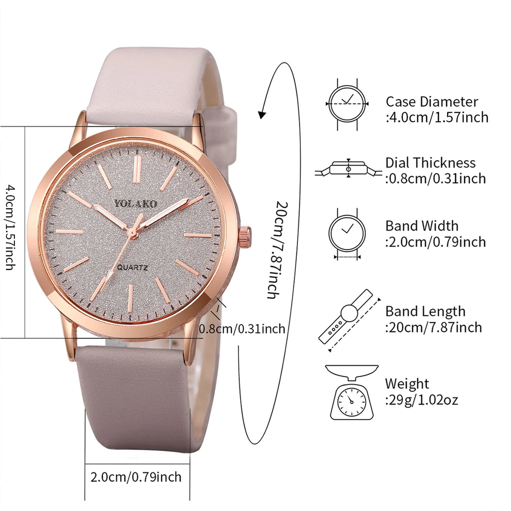 Elegant Quartz Watch Stylish Women Wrist Watch for Daily Wear