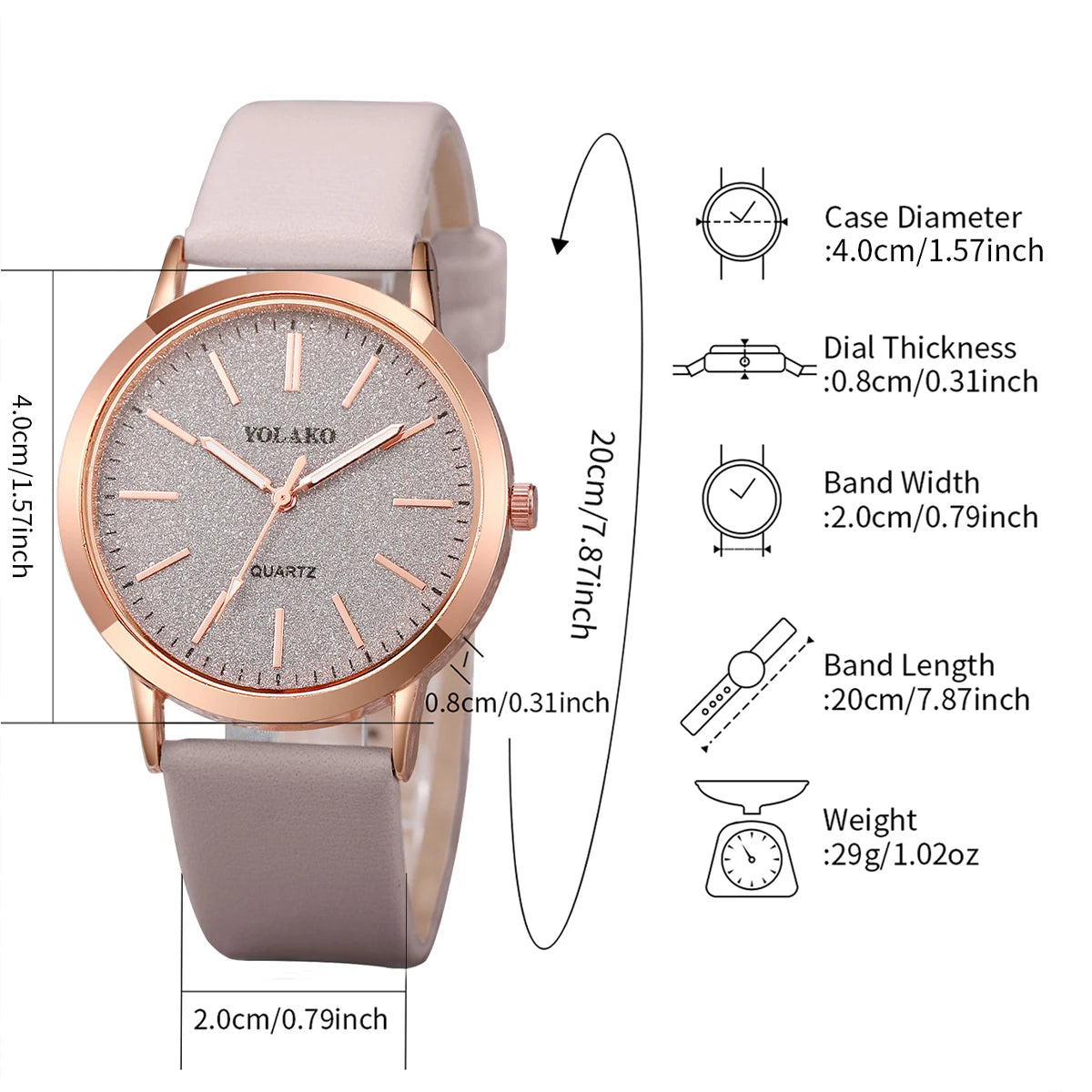 Elegant Quartz Watch Stylish Women Wrist Watch for Daily Wear