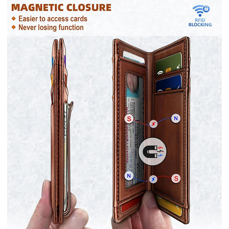 Thin Mens Wallet Thin Wallet Mens for Sleek and Stylish Everyday Use