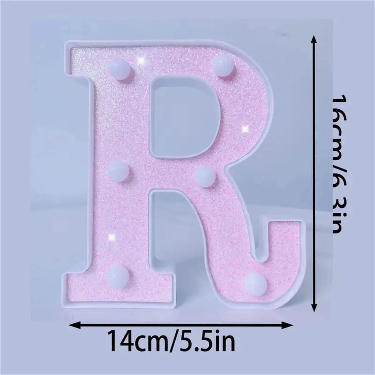 1PC Pink English letter and number lights, proposal and confession, birthday party atmosphere, surprise scene, decoration lights