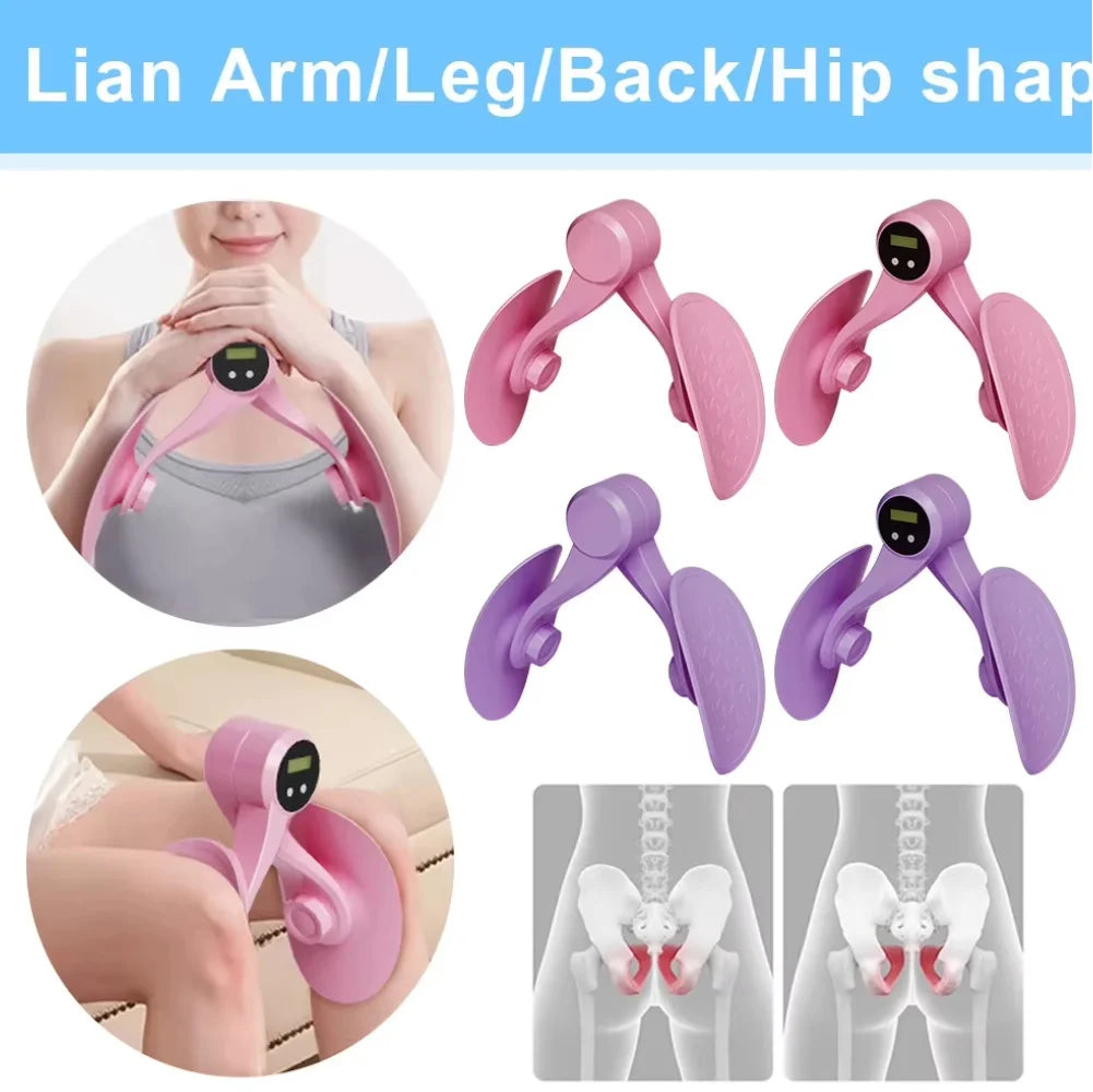 Digital Counter Hip Trainer Leg Trainers Pelvic Floor Muscle Trainer Thigh Master Adjustable Leg Exercises Leg & Butt Training