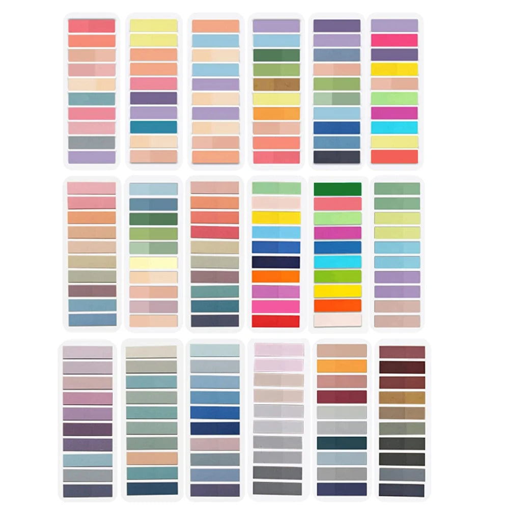 200-14400Sheets Transparent Index Creative Memo Pads Sticky Note Book Tabs Office School Stationery Self-Adhesive Stickers