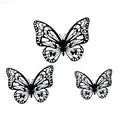 12Pcs/Set 3D Hollow Butterfly Wall Sticker Blue Red Black Wedding Decoration Living Room Home Decor Butterflies Decal Stickers