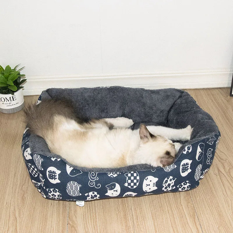 Pet Winter Bed Mat Large Dog Sofa Bed Warm Pet Nest Kennel For Small Medium Large Dogs Puppy Kitten Plus Size Sleeping Mattress