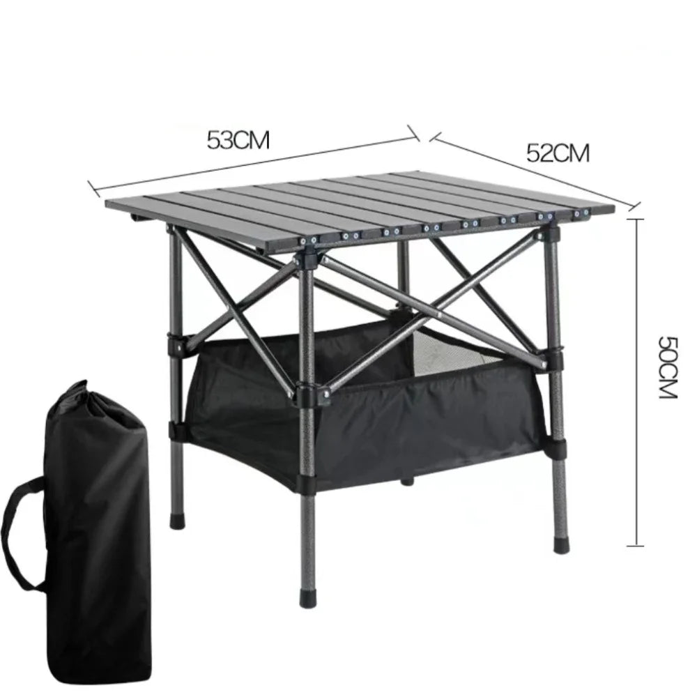 Camping Folding Table Lightweight Organizer Desk with Carrying Bag Multi-Purpose Outdoor Picnic Beach Leisure Desks Essentials